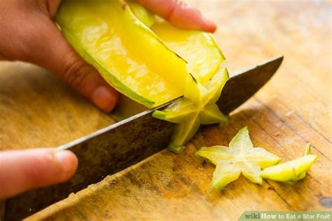Carambola, also known as star fruit, is the fruit of Averrhoa carambola, a species of tree native to tropical Southeast Asia. [1] [2] [3] The edible fruit has distinctive ridges running down its sides (usually 5–6). [1] When cut in cross-section, it resembles a star, giving it the name of star fruit. [1] [2] The entire fruit is edible ... 